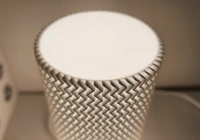Mesmerizing ZigZag Lamp Shade - 10 cm, Chalky