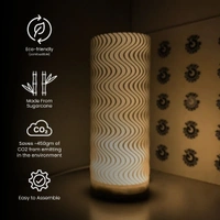 Mesmerizing Wavy Lamp Shade - 10 cm, Chalky