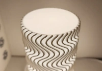 Mesmerizing Wavy Lamp Shade - 10 cm, Chalky
