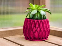 Modern Planter No Hole - 7 cm, Web Orange