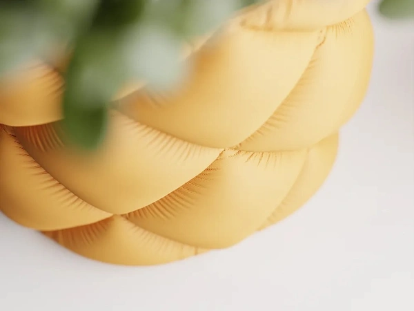 Modern Inflated Planter – Lightweight, Durable & Elegant - 12 cm, Web Orange