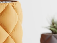Modern Inflated Planter – Lightweight, Durable & Elegant - 12 cm, Web Orange