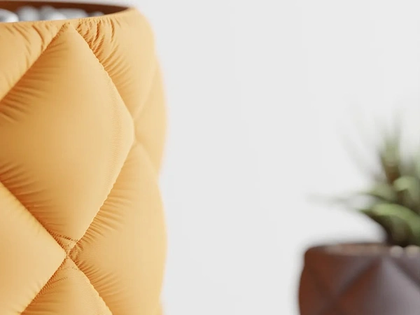 Modern Inflated Planter – Lightweight, Durable & Elegant - 12 cm, Web Orange