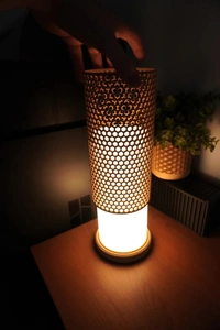 Honeycomb Style Lamp - 12 cm, Chalky