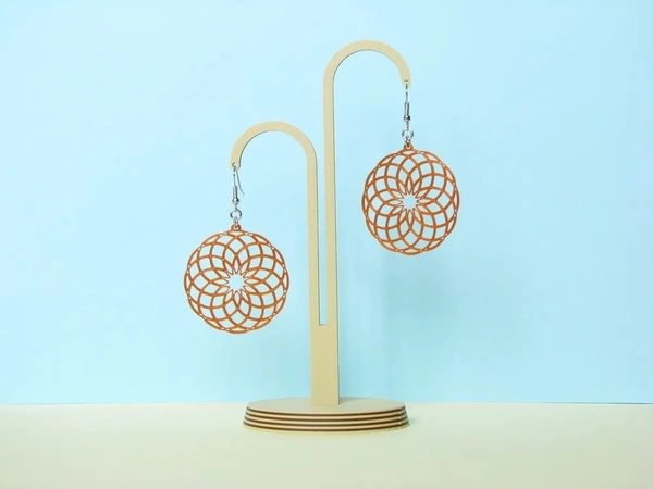 Sacred Geometry Earrings - Chartreuse Yellow