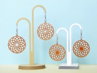 Sacred Geometry Earrings - Chartreuse Yellow