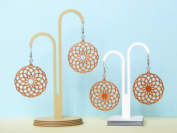 Sacred Geometry Earrings - Chartreuse Yellow