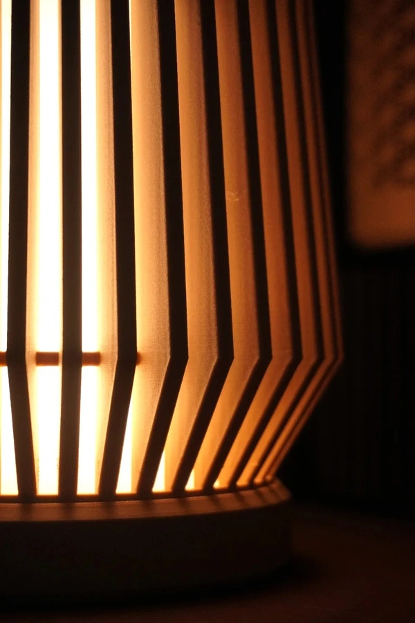 Slatted Line Lamp - 12 cm, Chalky