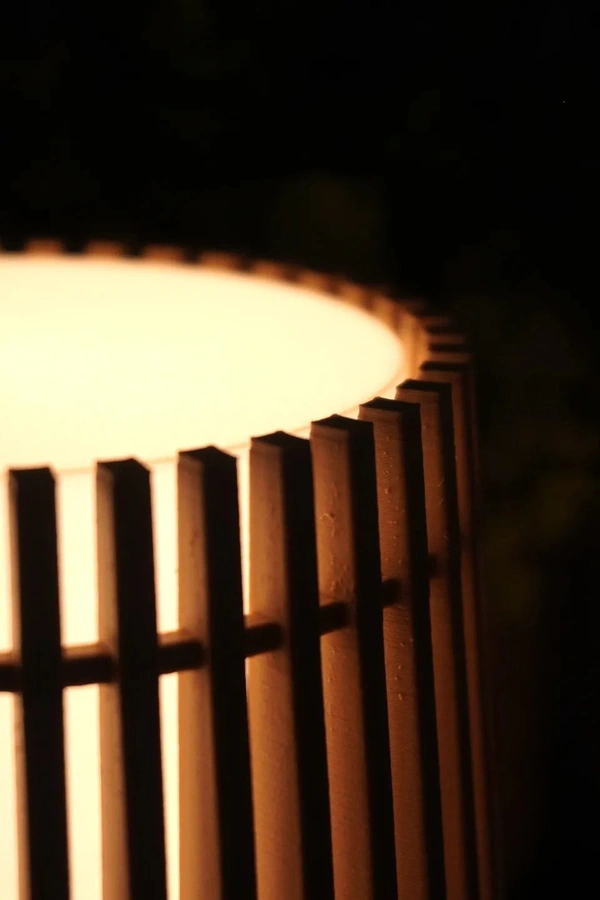Slatted Line Lamp - 12 cm, Chalky