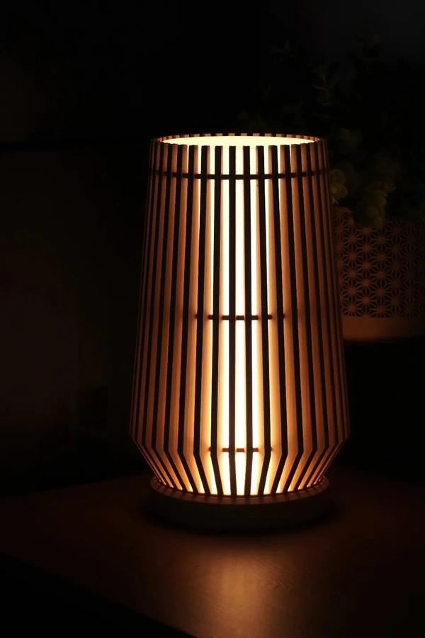 Slatted Line Lamp - 12 cm, Chalky