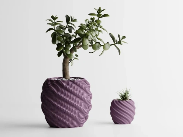 Divided Ribs Planter Pot