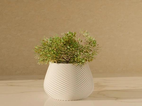 Small Lined Vase