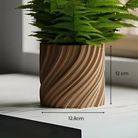 Wavy Twisted Planter Pot - 12 cm, New Orleans