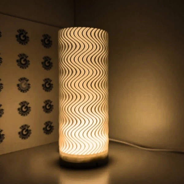 Mesmerizing Wavy Lamp Shade - 10 cm, Chalky