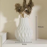 Raagya - 17.8 cm, White