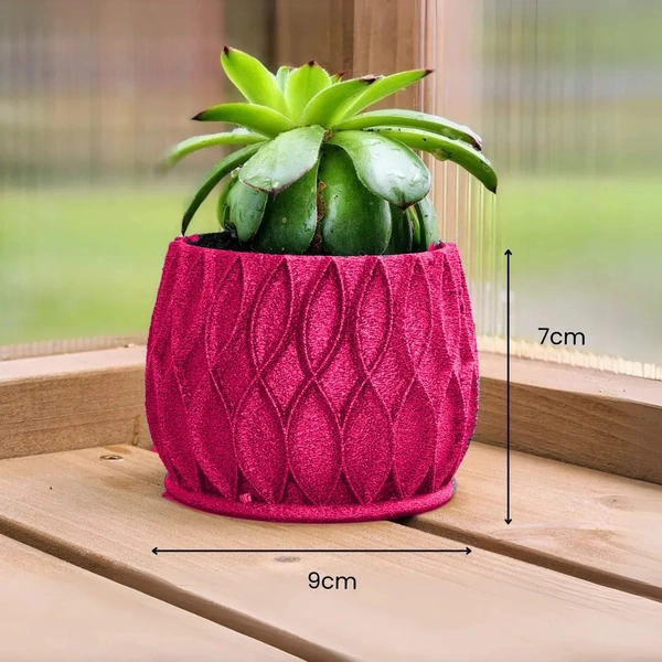 Modern Planter No Hole - 7 cm, Web Orange