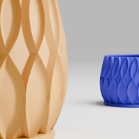 Modern Planter No Hole - 7 cm, Web Orange