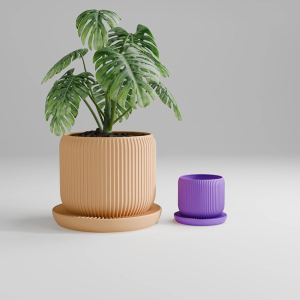 Self Watering Planter Pot - 12.8 cm, Yellow