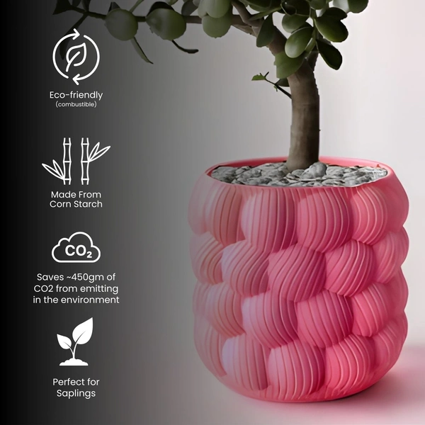 Styra Wall Planter 1.11 (Bubble Style) - 11 cm, Radical Red