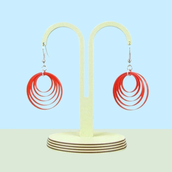 Hoop Earring - Red