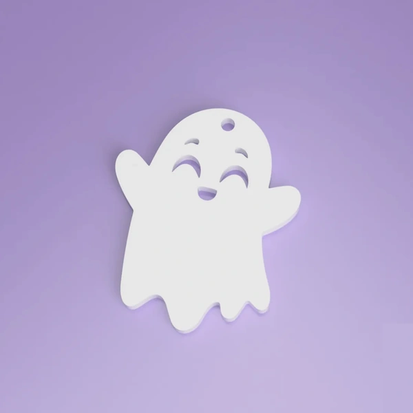 Styra Ghost Earring - Happy - White