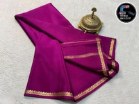 Viscose Silk Saree - Cardinal Pink, 120 GSM THICKNESS [Free Size]