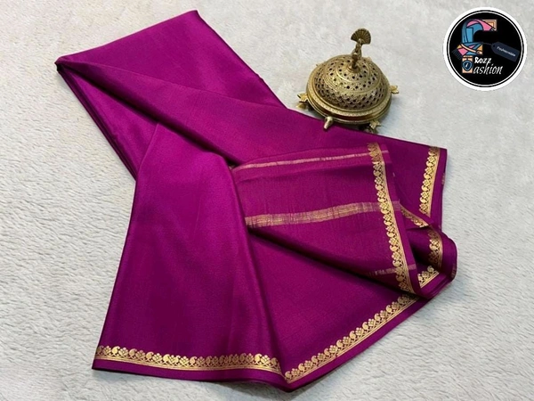 Viscose Silk Saree - Cardinal Pink, 120 GSM THICKNESS [Free Size]