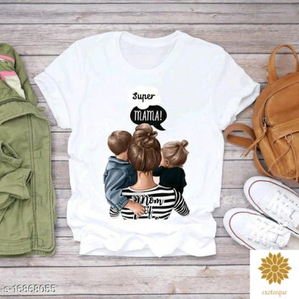 Super Mama White T-shirt - S