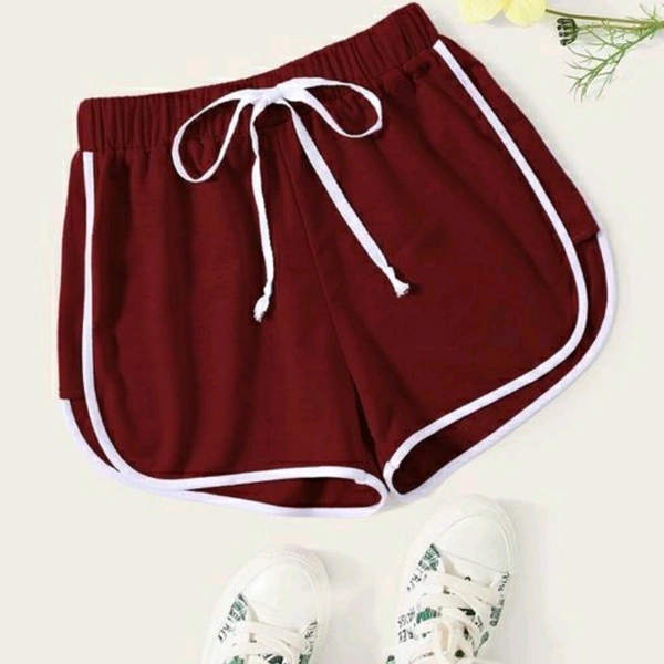 Maroon Hosiery Short - 28