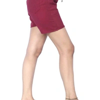 Maroon Cotton Short - 30
