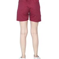 Maroon Cotton Short - 32
