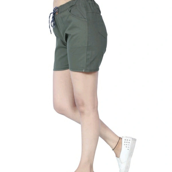Olive Cotton Short - 32