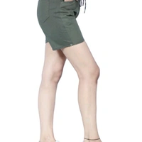 Olive Cotton Short - 32