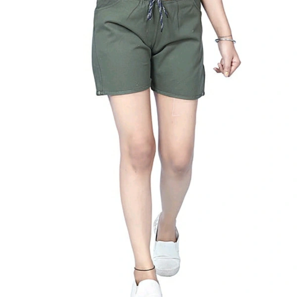 Olive Cotton Short - 32