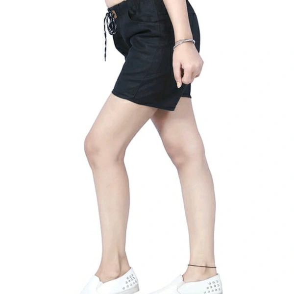 Black Cotton Short - 32