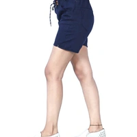 Navy Blue Cotton Short - 28