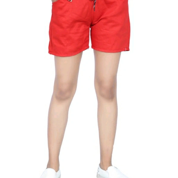 Red Cotton Short - 28
