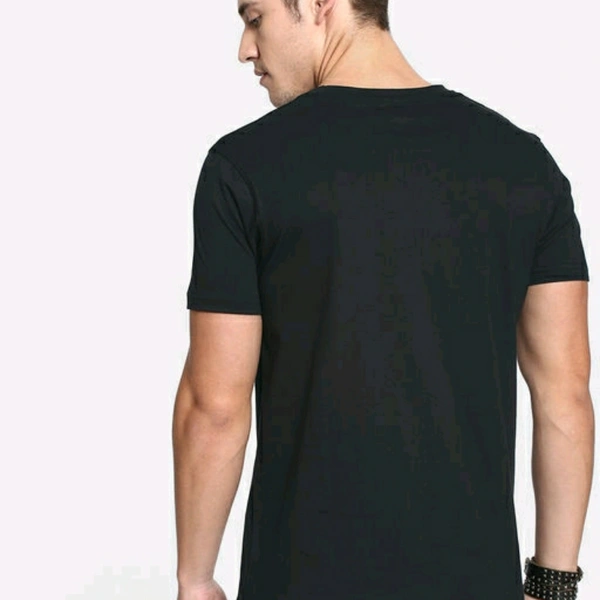 Marvel Printed Cotton Black T-shirt For Men - S