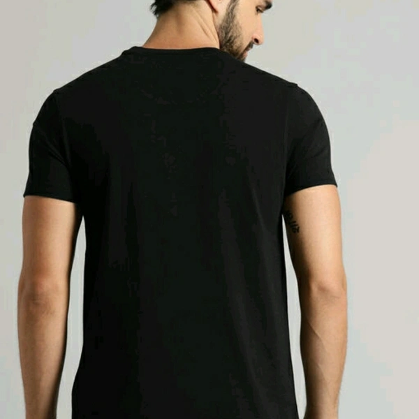 Virat 18 Cotton Printed Black T-shirt For Men - XXL
