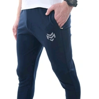Blue Lycra Track Pants For Men - 34