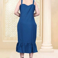 Sleeveless Denim Dresses - L, 15238643