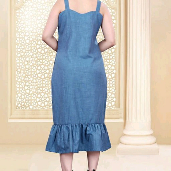 Sleeveless Denim Dresses - XL, 15238640