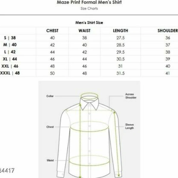 Premium Poly Cotton Printed Half Sleeve Shirt - 19034417, M