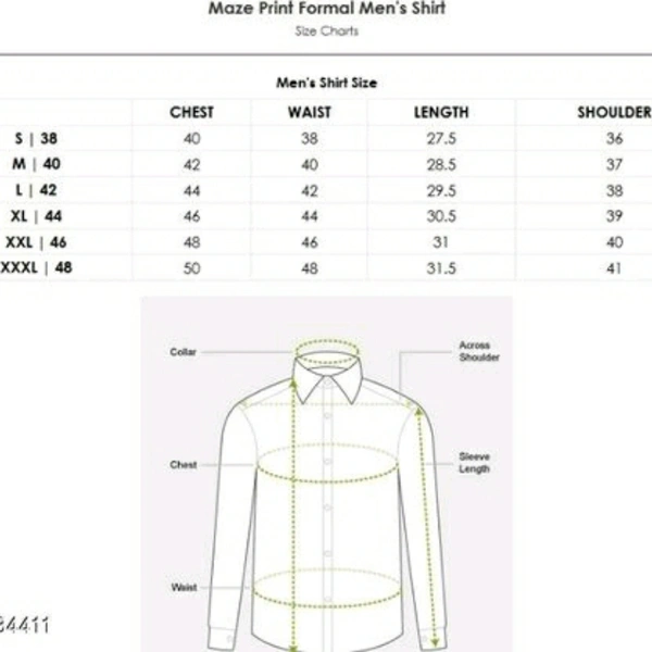 Premium Poly Cotton Printed Full Sleeve Shirt - 19034408 - L