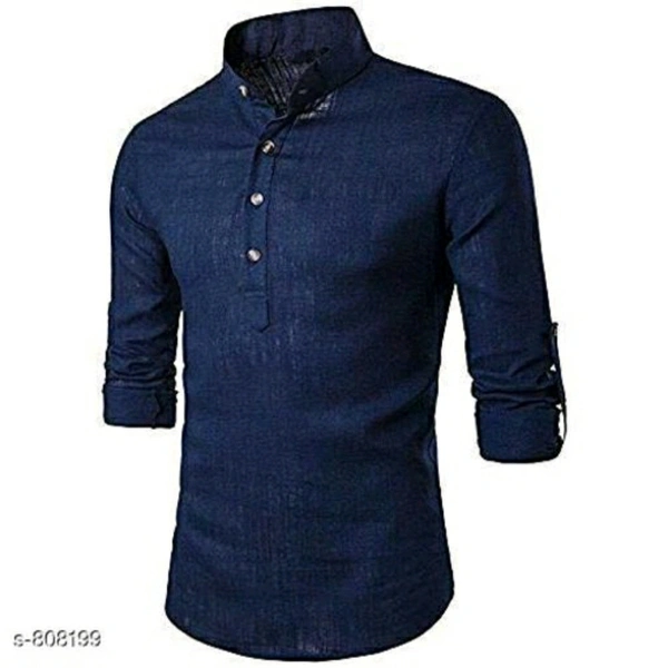Cotton Solid Short Kurta - S