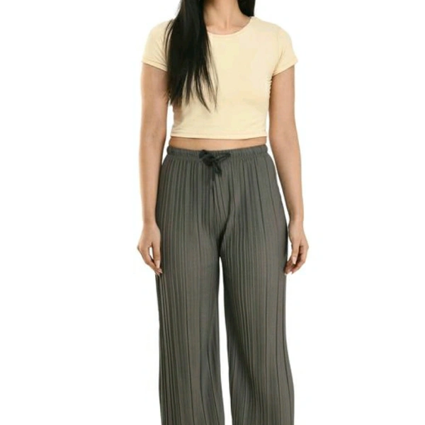 Grey And Maroon Palazzo (Set Of 2) - 28
