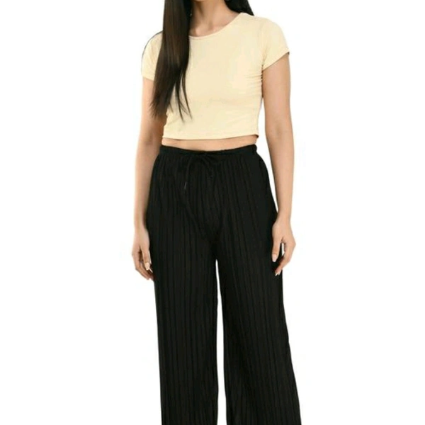 Yellow And Black Palazzos (Set Of 2) - 28