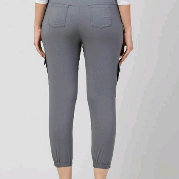 Grey Cotton Cargo For Women - 28