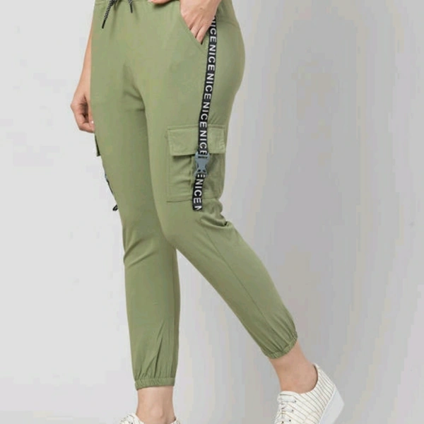 Green Cotton Cargo For Women - 30