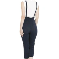 Black Stretchable Dungaree For Women - 28